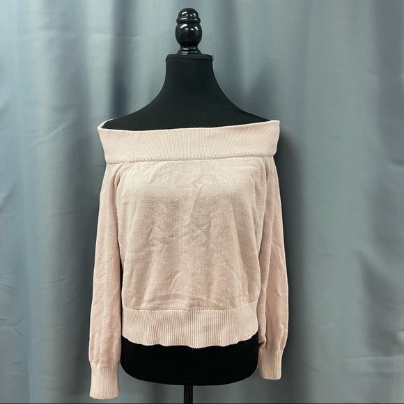 Divided- Pink off shoulder knit sweater - Picture 2 of 4